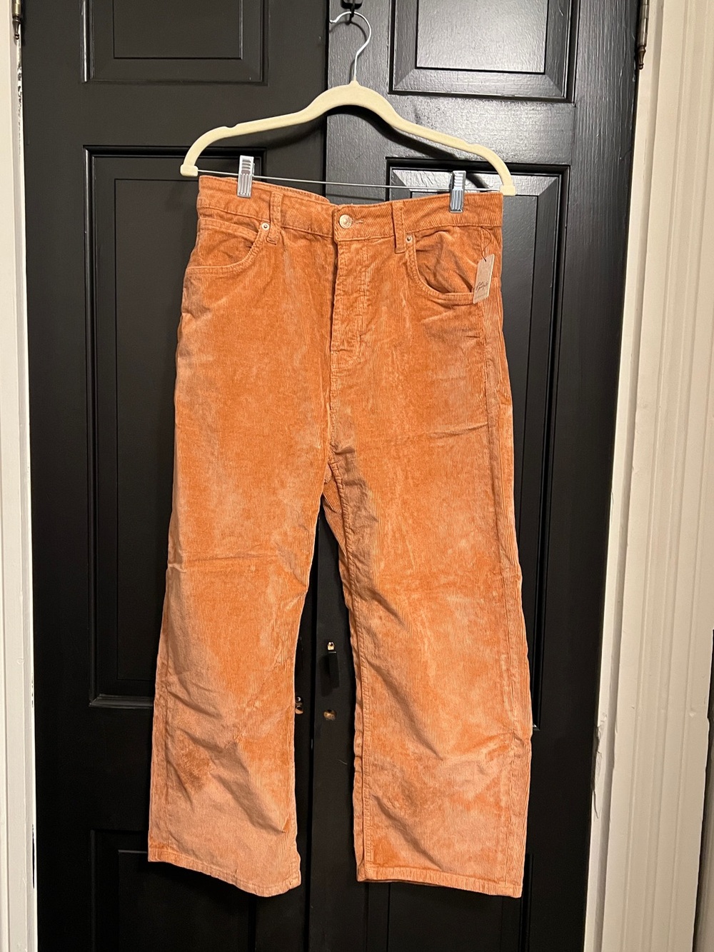 We The Free Deep Trance Dropped Corduroy Jeans Peach Peony
